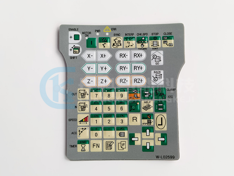 OTC示教器按鍵膜W-L02599 OTC示教器按鍵膜W-L02599